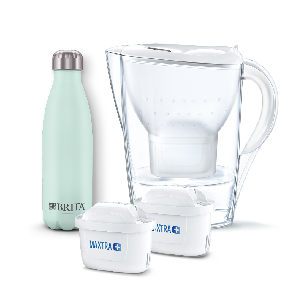 Complaciente Fabricante Es decir BRITA Marella y 2 filtros MAXTRA+ & botella térmica | BRITA®